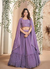 Modern Looking Designer Lehenga Choli in Purple Colour